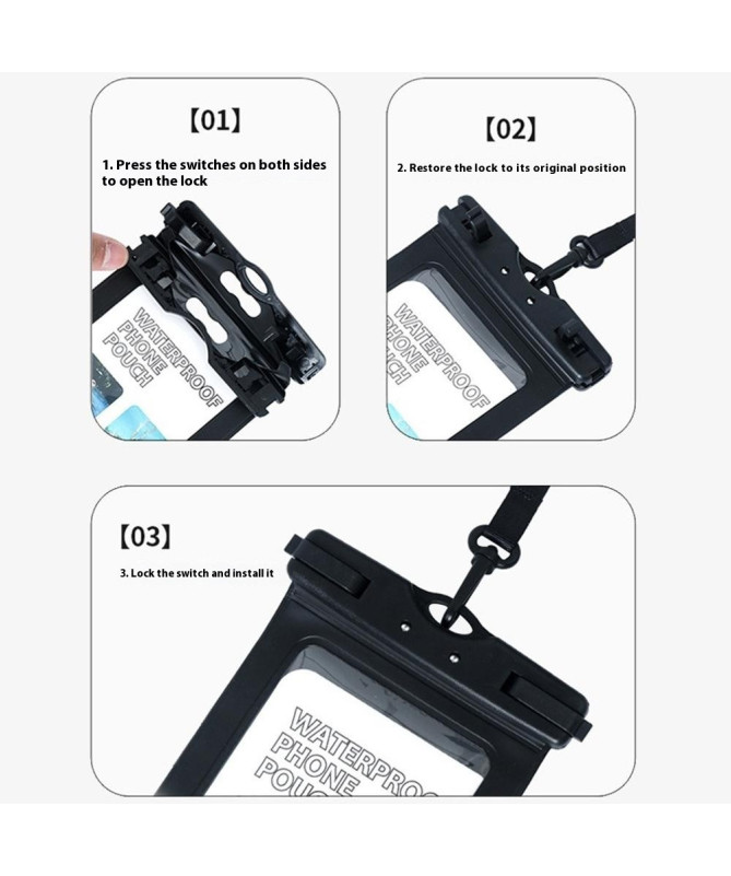 Pochette Étanche Smartphone IPX8 | AquaShield Pro