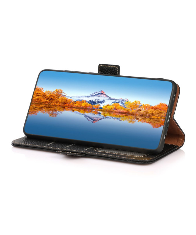 Housse Motorola Edge 60 / 60 Fusion KHAZNEH cuir grainé first