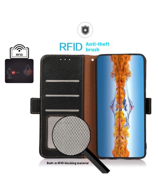 Housse Motorola Edge 60 / 60 Fusion KHAZNEH cuir grainé first