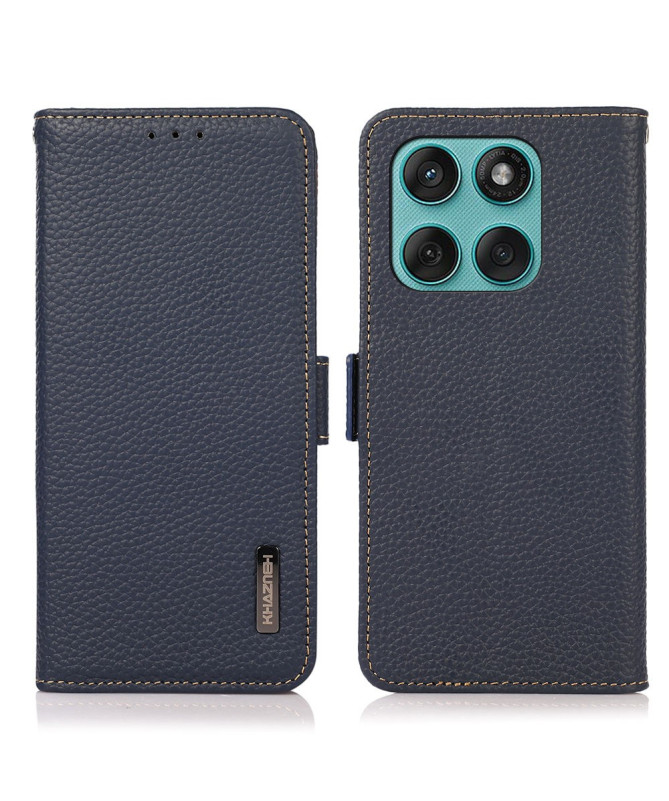 Housse Motorola Edge 60 / 60 Fusion KHAZNEH cuir grainé first