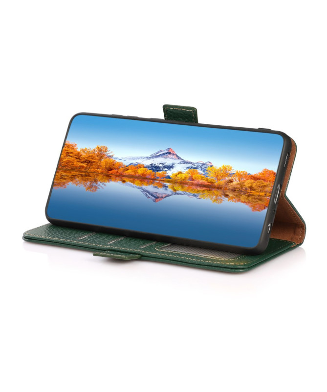 Housse Motorola Edge 60 / 60 Fusion KHAZNEH cuir grainé first