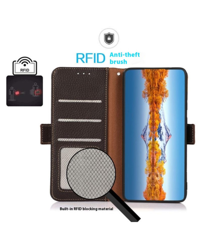 Housse Motorola Edge 60 / 60 Fusion KHAZNEH cuir grainé first