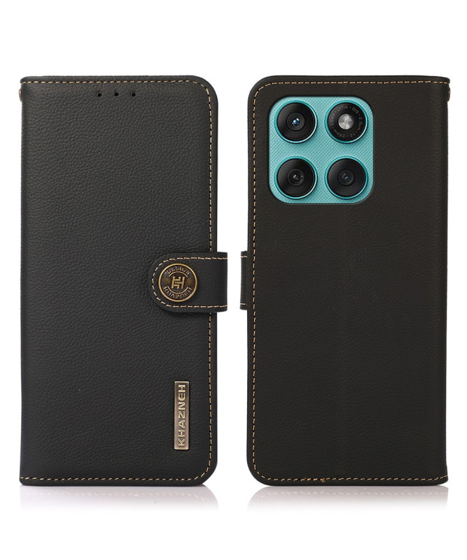 Housse Motorola Edge 60 / 60 Fusion KHAZNEH Classic en cuir