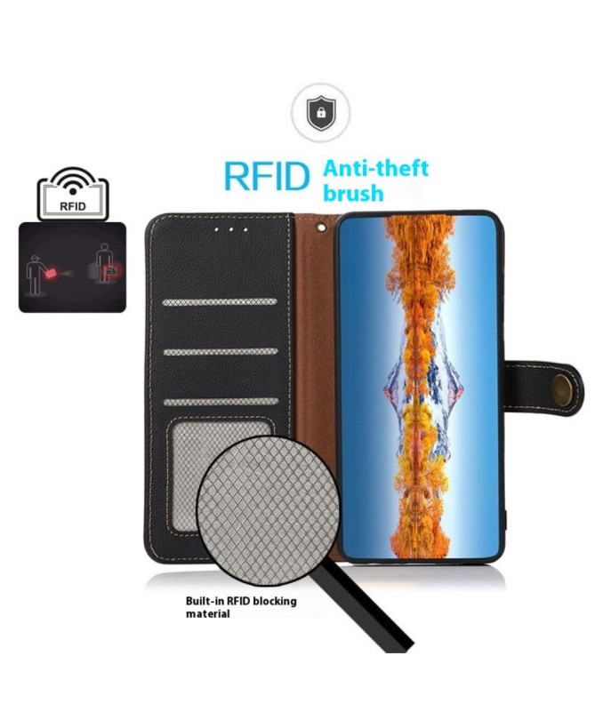 Housse Motorola Edge 60 / 60 Fusion KHAZNEH Classic en cuir