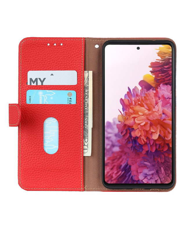 Housse Motorola Edge 60 / 60 Fusion Cuir Grainé KHAZNEH