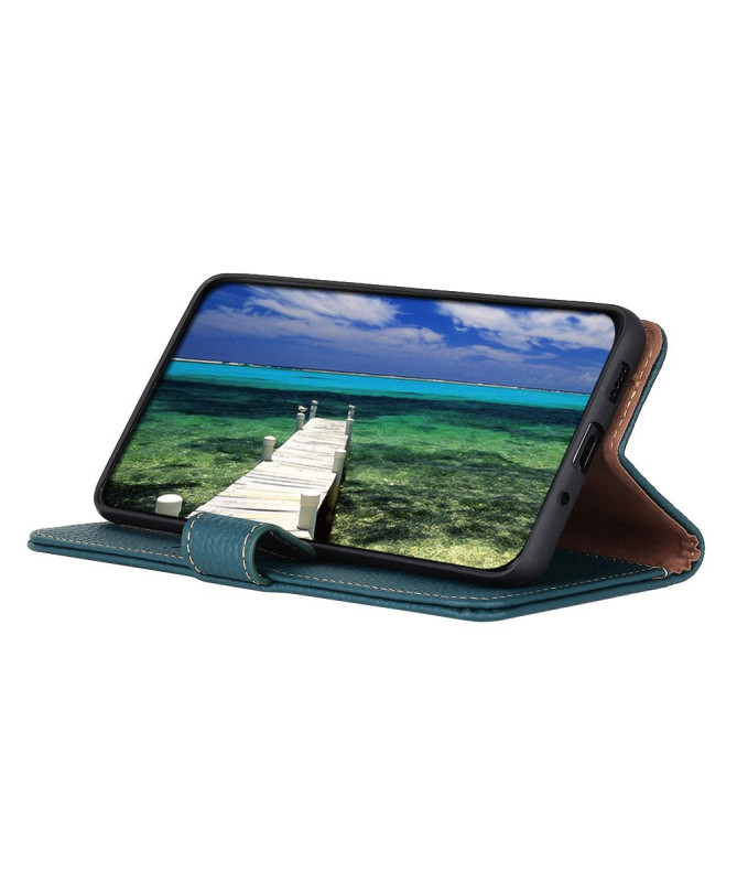 Housse Motorola Edge 60 / 60 Fusion Cuir Grainé KHAZNEH
