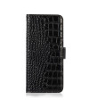 Housse Motorola Edge 60 / 60 Fusion cuir véritable aspect croco
