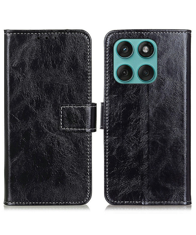 Housse Motorola Edge 60 / 60 Fusion Effet Cuir | Business Classic