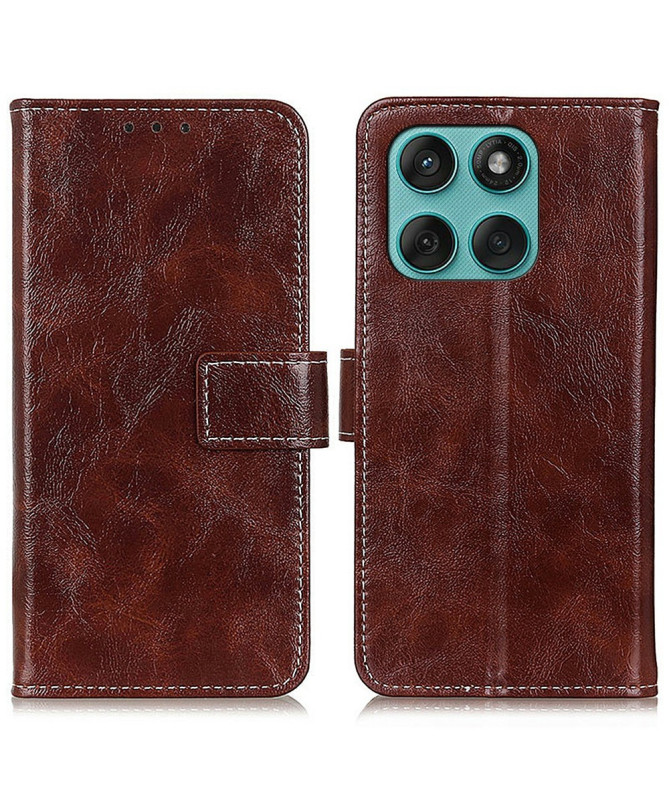 Housse Motorola Edge 60 / 60 Fusion Effet Cuir | Business Classic