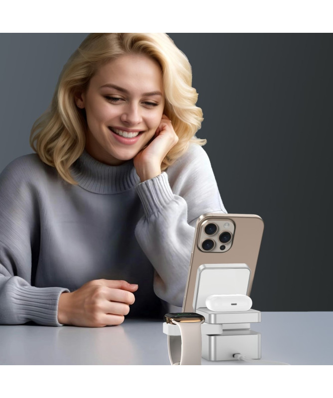 Station de Charge Qi2 3-en-1 | CubeCharge M35