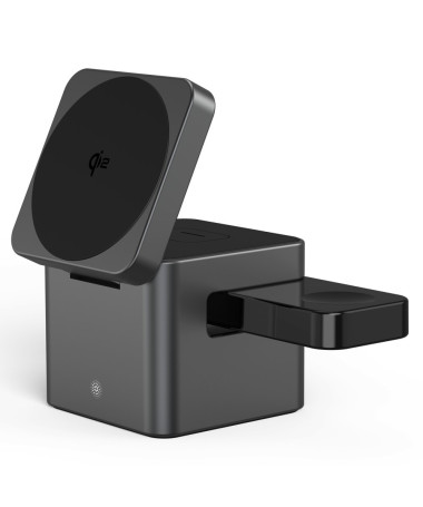 Station de Charge Qi2 3-en-1 | CubeCharge M35 Noir - photo 12