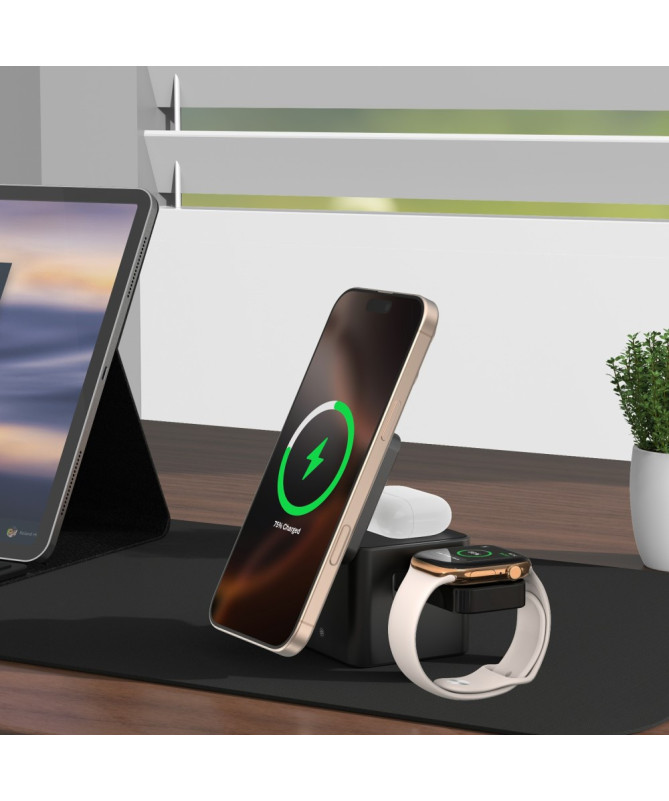 Station de Charge Qi2 3-en-1 | CubeCharge M35