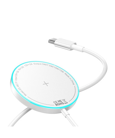 Chargeur Sans Fil Magnétique ESSAGER 15W | LightRing Blanc - photo 8