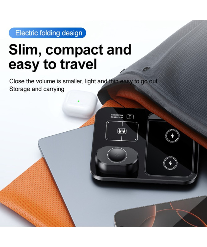 Station de Charge Sans Fil 3-en-1 | PowerFold Magsafe