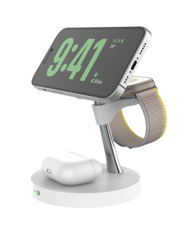 Station de Charge Sans Fil 15W | TriPower Hub