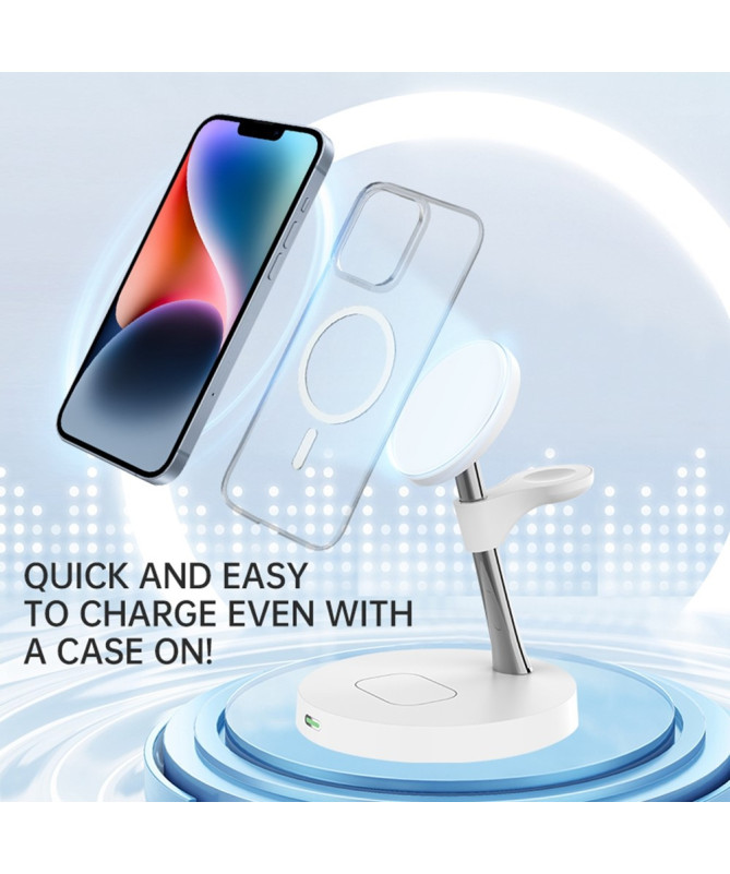 Station de Charge Sans Fil 15W | TriPower Hub