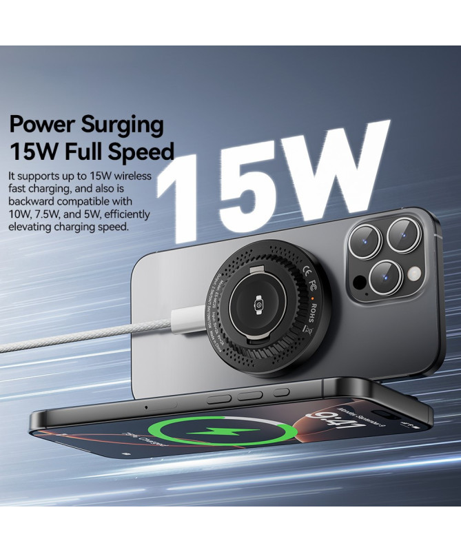 Chargeur Magnétique 2-en-1 ESSAGER 15W | MagPower