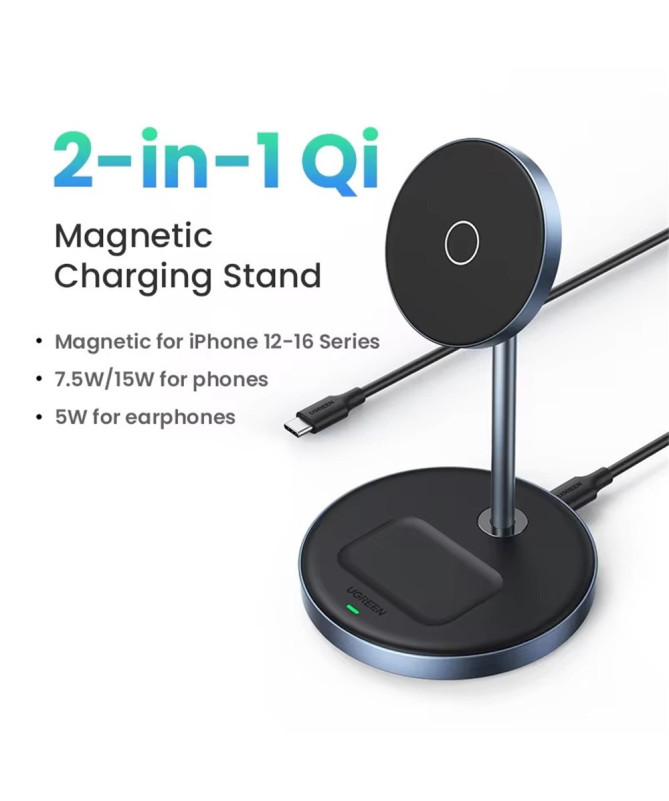 Chargeur Magnétique 2-en-1 UGREEN