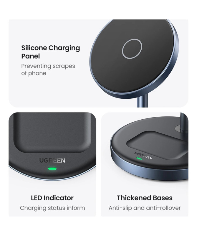 Chargeur Magnétique 2-en-1 UGREEN