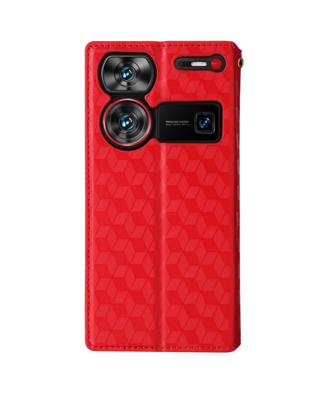 Housse Nubia Z60 Ultra flip cover design géométrie