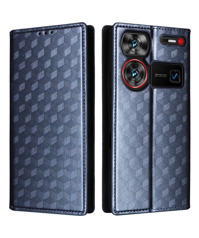 Housse Nubia Z60 Ultra flip cover design géométrie