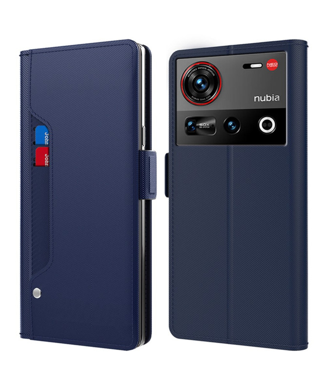Housse Nubia Z70 Ultra premium porte cartes avec miroir