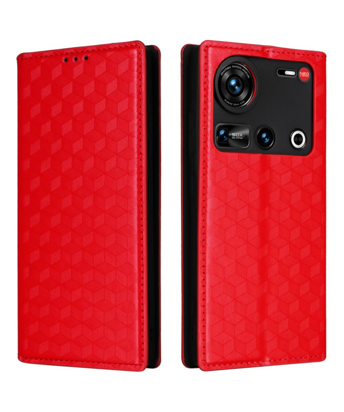 Housse Nubia Z70 Ultra flip cover design géométrie