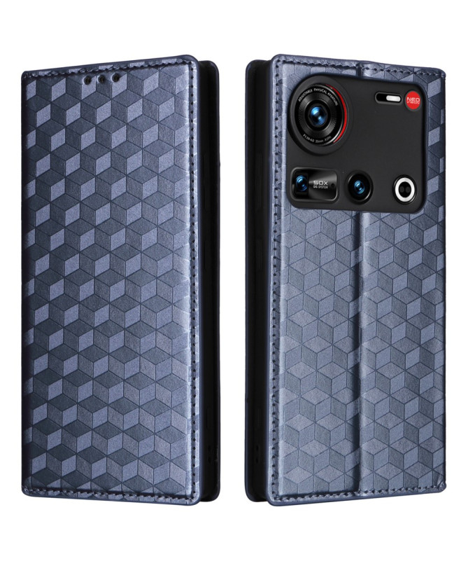 Housse Nubia Z70 Ultra flip cover design géométrie