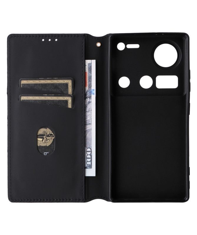 Housse Nubia Z70 Ultra flip cover design géométrie