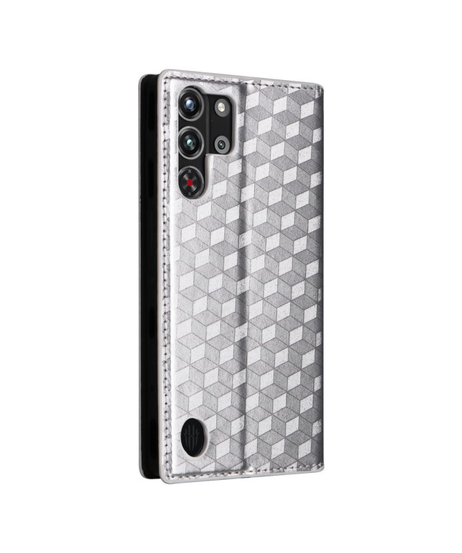 Housse Redmagic 10 Pro flip cover design géométrie