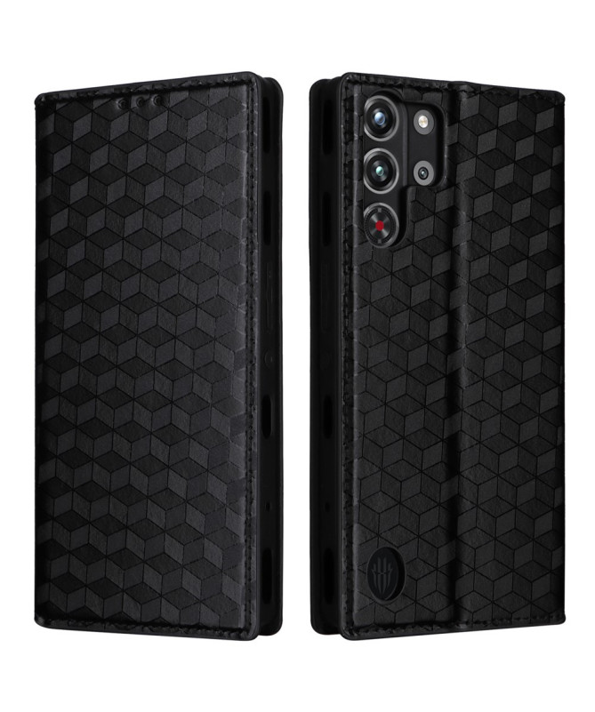 Housse Redmagic 10 Pro flip cover design géométrie