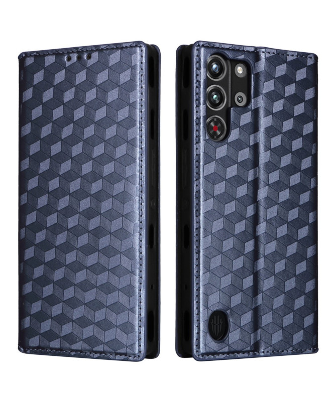 Housse Redmagic 10 Pro flip cover design géométrie