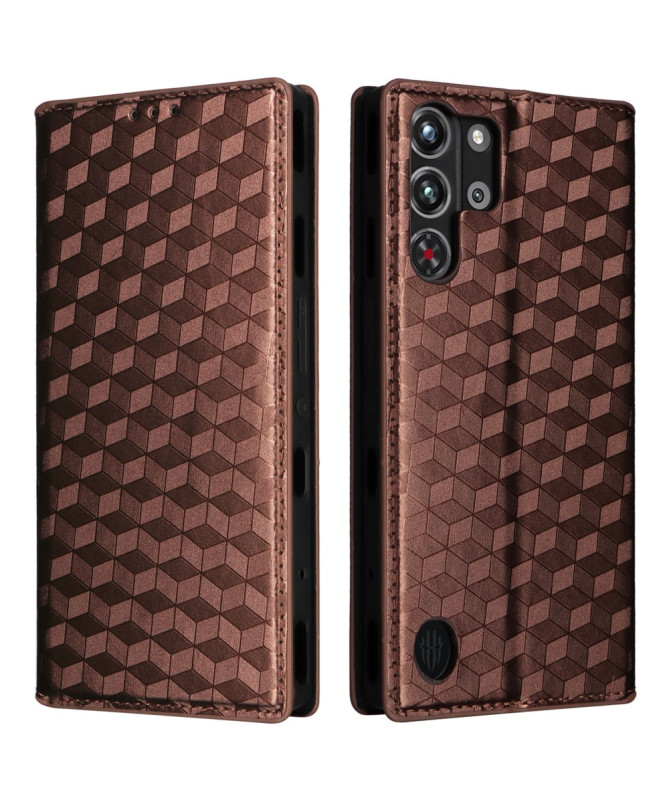 Housse Redmagic 10 Pro flip cover design géométrie
