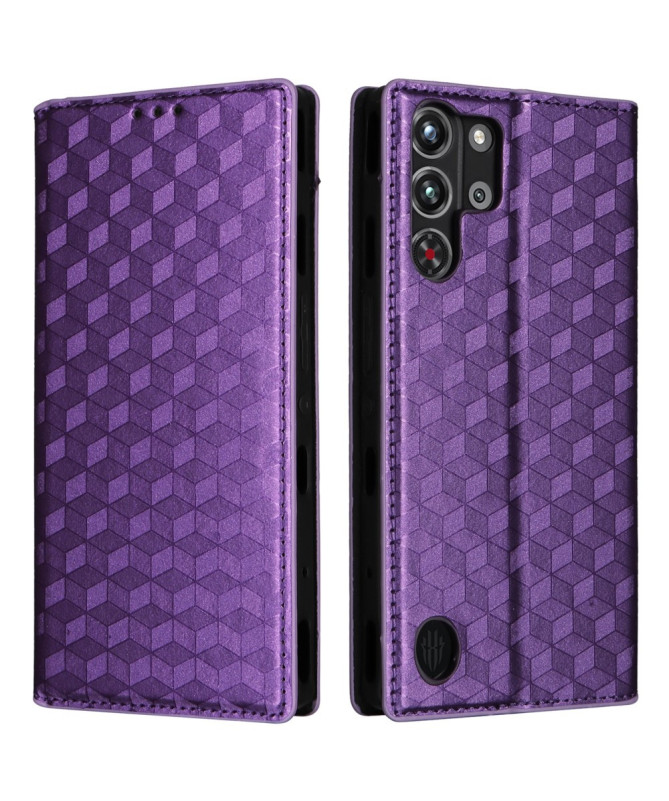 Housse Redmagic 10 Pro flip cover design géométrie
