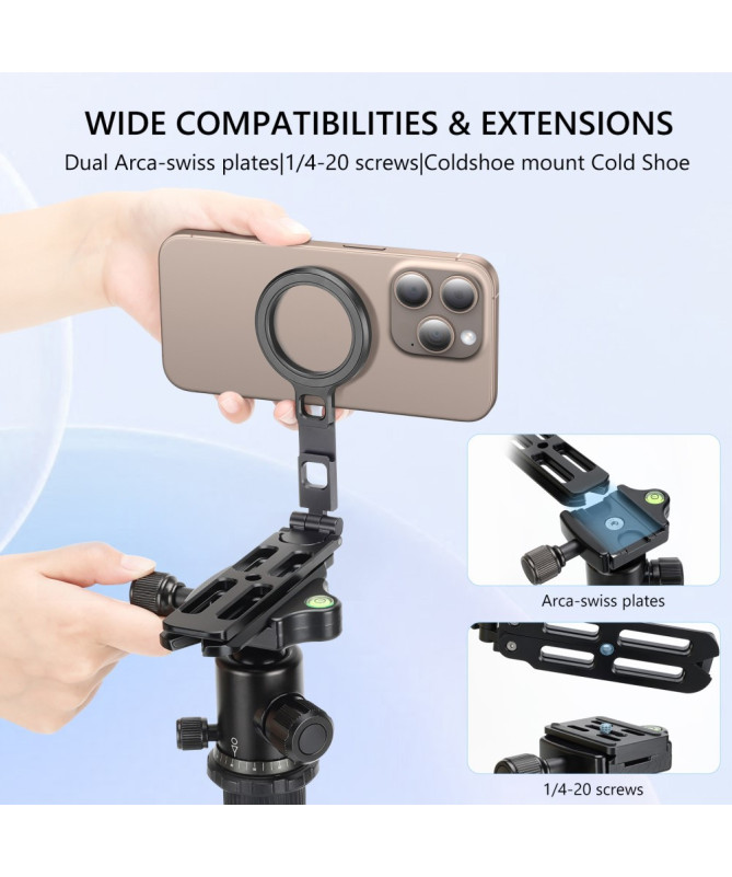 Support Smartphone Magnétique Pliable | TriStand Pro
