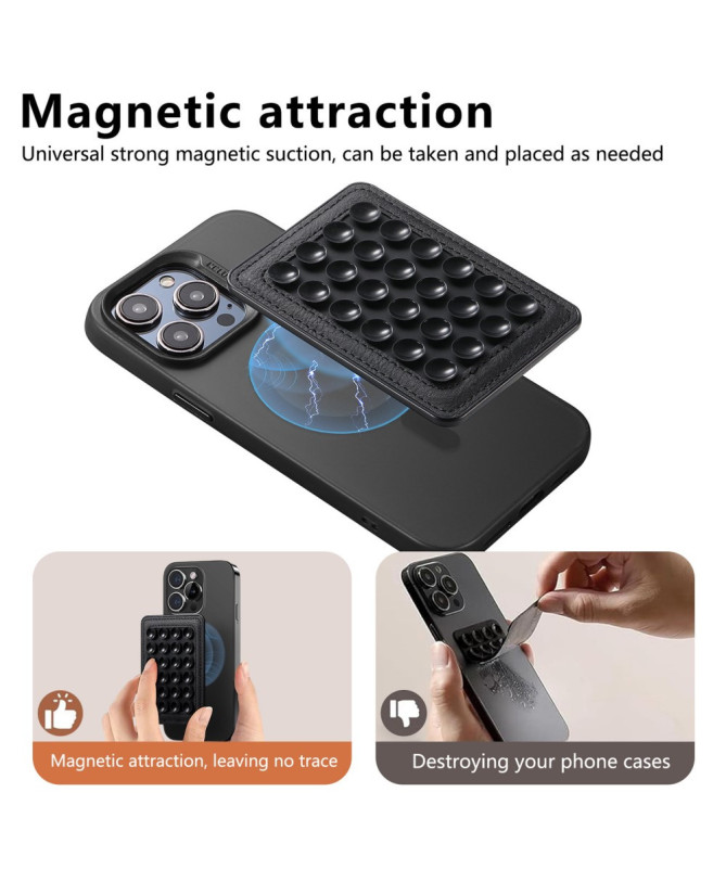 Support Téléphone Magnétique à Ventouses | SuctionBack