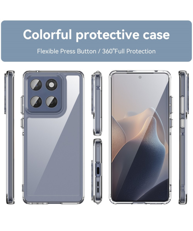 Coque transparente Motorola Edge 60 avec protection d'écran en verre t