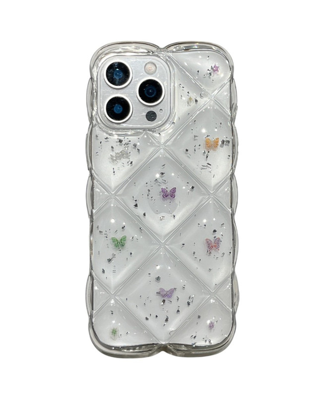 Coque iPhone 14 Pro | Quilt Papillon