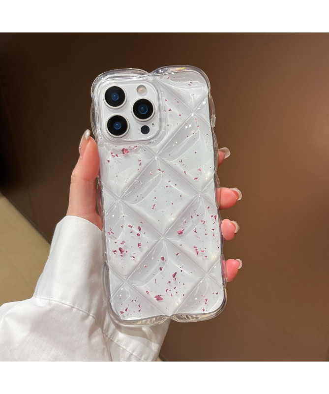 Coque iPhone 14 Pro | Quilt Cristal Pailleté