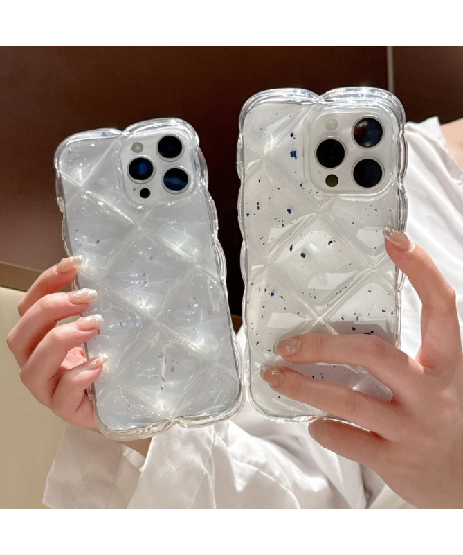 Coque iPhone 14 Pro | Quilt Cristal Pailleté