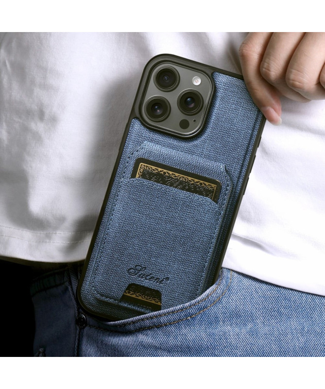 Coque iPhone 14 Pro | Denim Card Magnétique