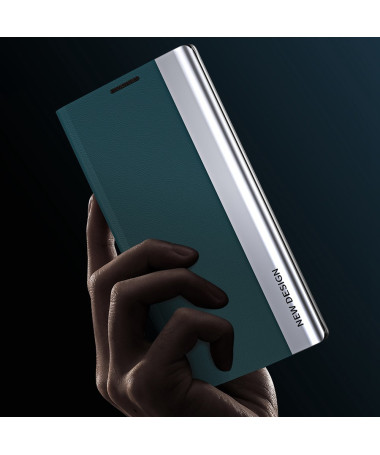 Etui iPhone 14 Pro Business effet cuir Magnet