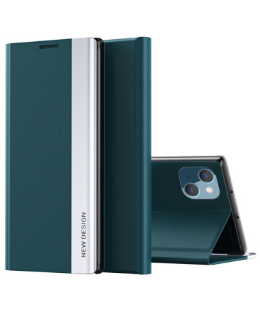 Etui iPhone 14 Pro Business effet cuir Magnet