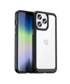 Coque iPhone 14 Pro Transparente Contour Couleuré