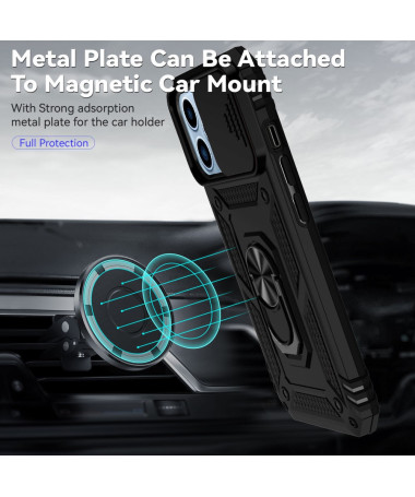 Coque iPhone 14 Pro Hybride Fonction Support et Cache Objectif