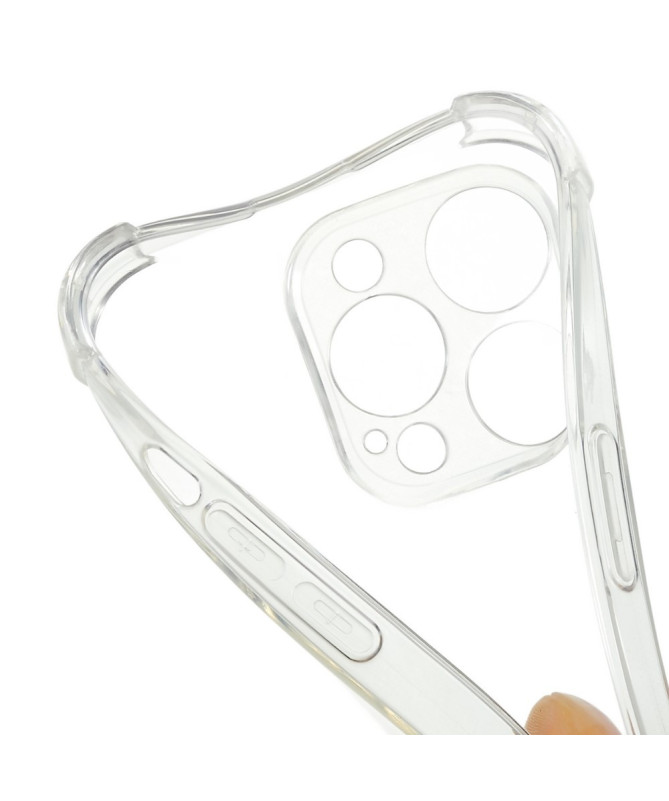 Coque iPhone 14 Pro transparente avec cordon | Cléos