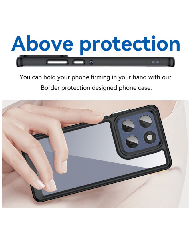 Coque Motorola Edge 60 / 60 Fusion Transparente Contour Couleuré