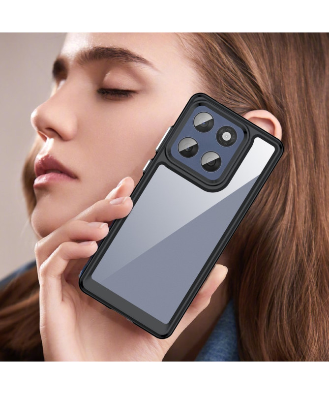 Coque Motorola Edge 60 / 60 Fusion Transparente Contour Couleuré