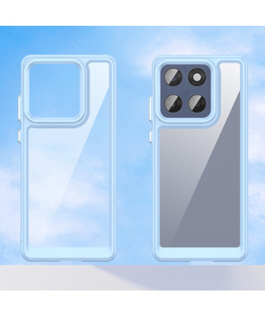 Coque Motorola Edge 60 / 60 Fusion Transparente Contour Couleuré Bleu clair - photo 7