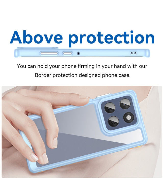 Coque Motorola Edge 60 / 60 Fusion Transparente Contour Couleuré